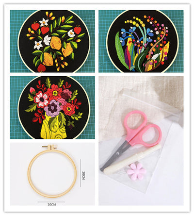 Kit de Costura para Cuadro Tridimensional con Flores Artesanales - Image 40