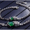 Pulsera de Valentía en Plata con Granate, Calcedonia y Ágata