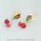 Aretes de Cereza con Cristales - Joyería de Moda para Mujeres