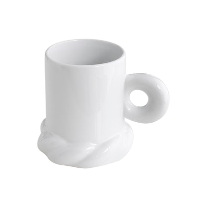 Plato de Cena Cerámica Minimalista - Diseño Clásico Blanco - Image 3