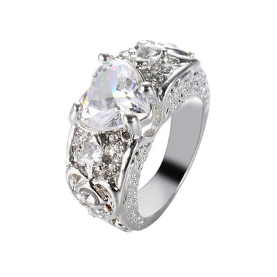 Anillo de Compromiso Princesa Corazón con Rubí - Image 5
