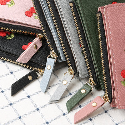 Monedero de Tela con Bordado de Cerezas - Image 4