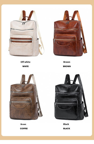 Mochila de Cuero PU para Mujer de Gran Capacidad - Image 10
