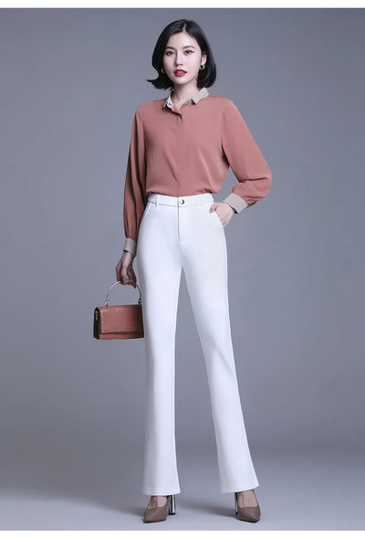 Pantalones Micro Acampanados de Cintura Alta con Efecto Reductor - Image 9
