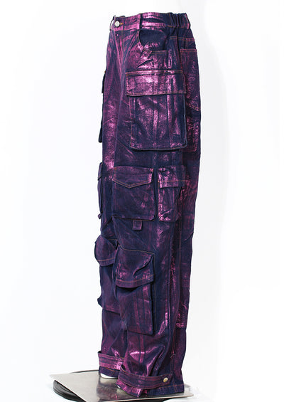 Jeans Casuales Morados con Efecto Bronceado para Mujer - Image 11
