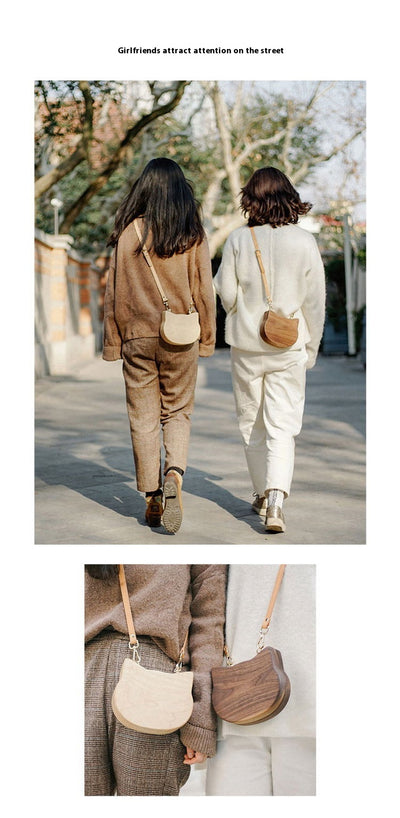 Bolso Bandolera de Madera Personalizado Trendy Log Creative - Image 15