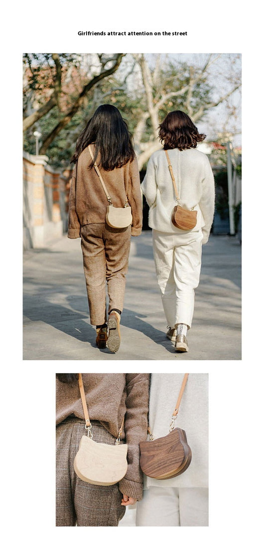 Bolso Bandolera de Madera Personalizado Trendy Log Creative - Image 15