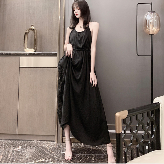 Vestido Mesh Cintura Alta
