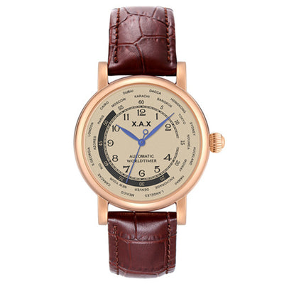 Reloj Automático de Zona Horaria Mundial Resistente al Agua - Image 8