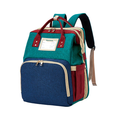 Bolsa Cambiador Mochila Plegable con Carga USB en Tela Oxford - Image 10