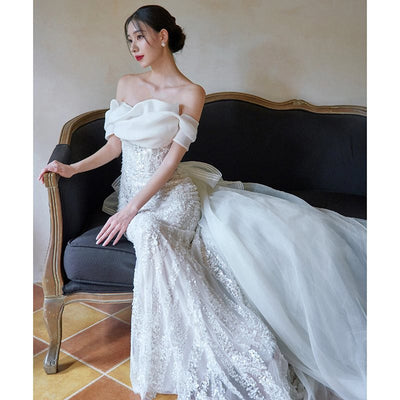 Vestido Fishtail Ajustado en Encaje Premium - Image 3