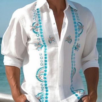 Camisa Casual de Playa para Hombre con Estampado Fashion - Image 8
