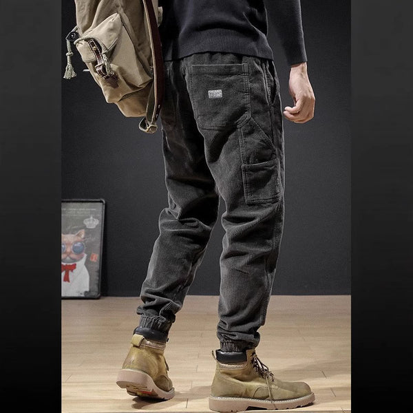Pantalones de Pana Holgados Talla Grande para Hombre