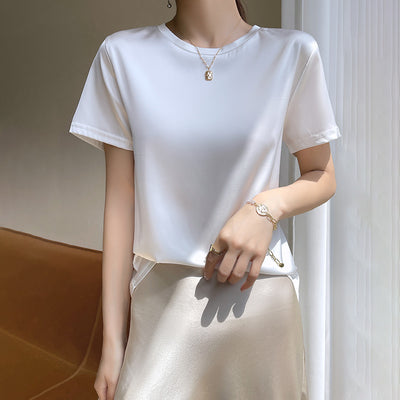 Blusa de Manga Corta Elástica y Fresca - Image 6