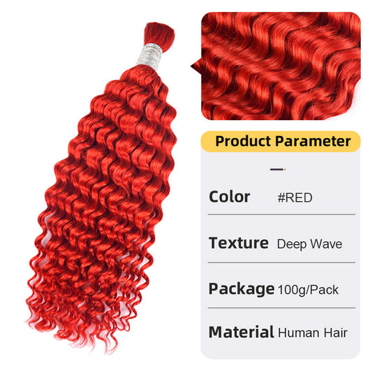 Extensiones de Cabello Ondas Profundas a Granel para Mujeres - Image 7