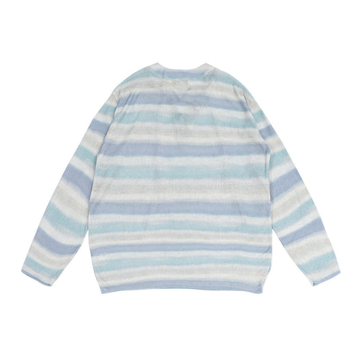Camiseta Básica Rayada Tejida para Hombre y Mujer - Image 9