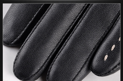 Guantes de Ciclismo Impermeables de Piel de Oveja Lavada con Pantalla Táctil - Image 11