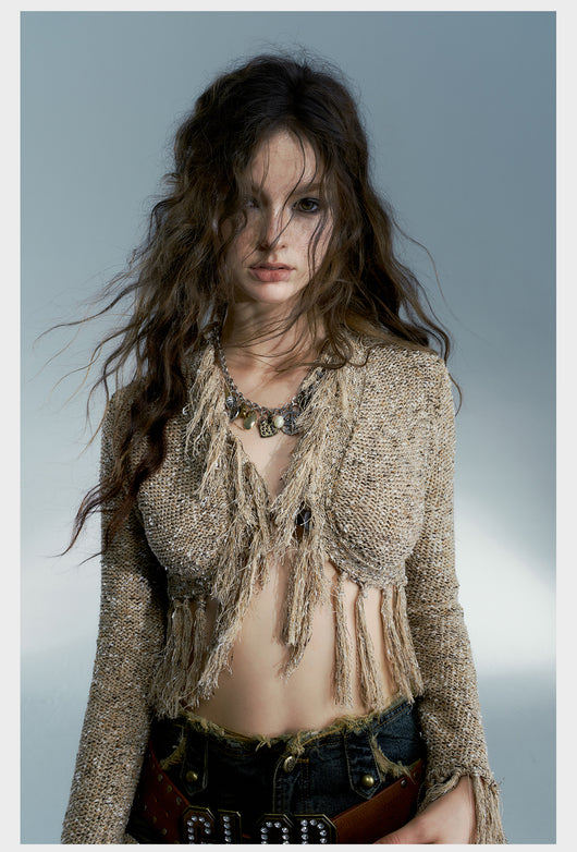 Chaqueta Suéter Fringe Street Hottie - Image 7