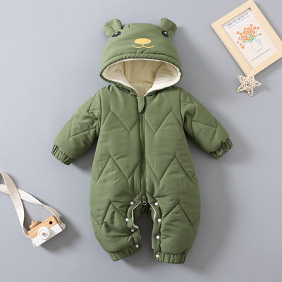Mameluco Acolchado de Algodón para Bebé con Gorro - Image 6