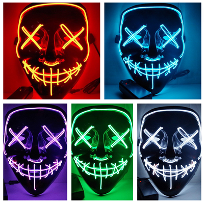 Máscara de Terror Halloween con Luz LED Fluorescente - Image 14