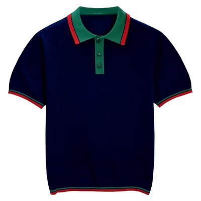 Polo Manga Corta a Rayas para Hombre - Image 5