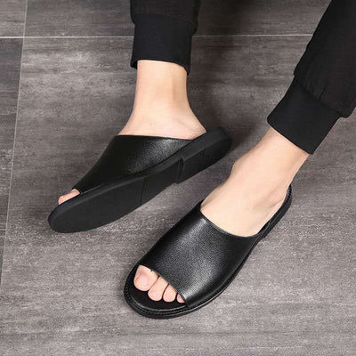 Sandalias Casuales de Cuero para Hombre - Comodidad de Verano - Image 4