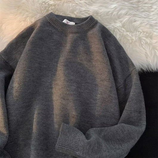 Suéter Holgado de Cuello Redondo para Hombre - Colección Primavera Otoño - Image 9