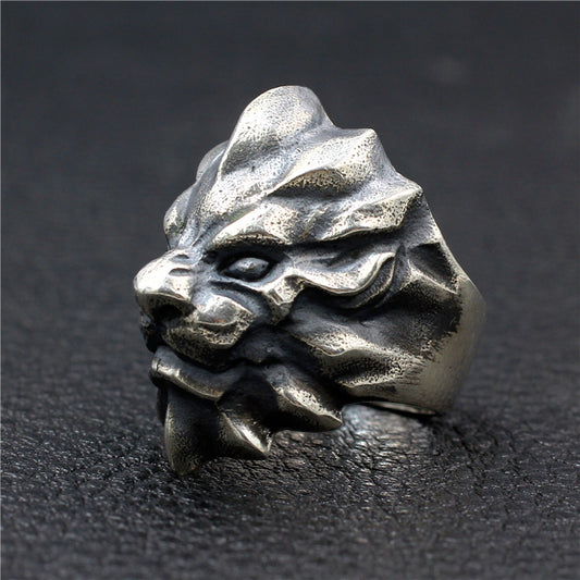 Anillo de Plata Esterlina Artesanal con Acabado Vintage para Hombre - Image 2