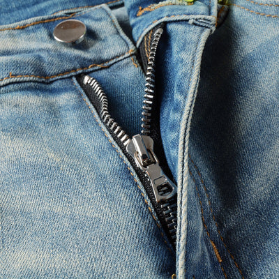 Pantalones Vaqueros Rotos con Diseño Vintage para Hombre - Image 9