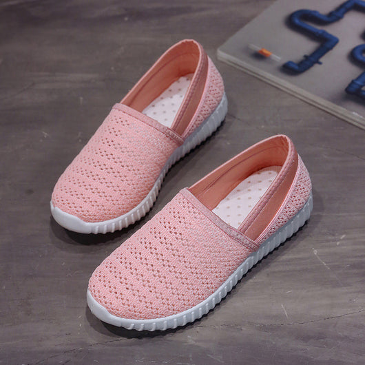 Zapatos Deportivos Tejidos Ligeros con Plataforma Transpirable para Mujer - Image 9