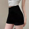 Pantalón Slim Negro Cintura Alta Corte A-line