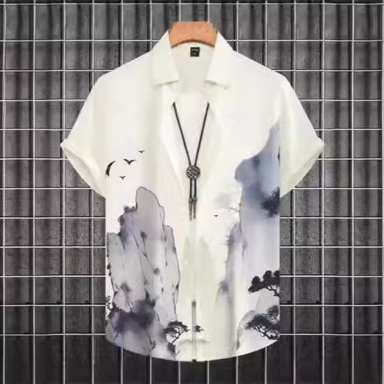 Playera Casual Talla Grande con Estampado Digital 3D