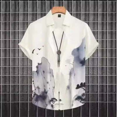 Playera Casual Talla Grande con Estampado Digital 3D