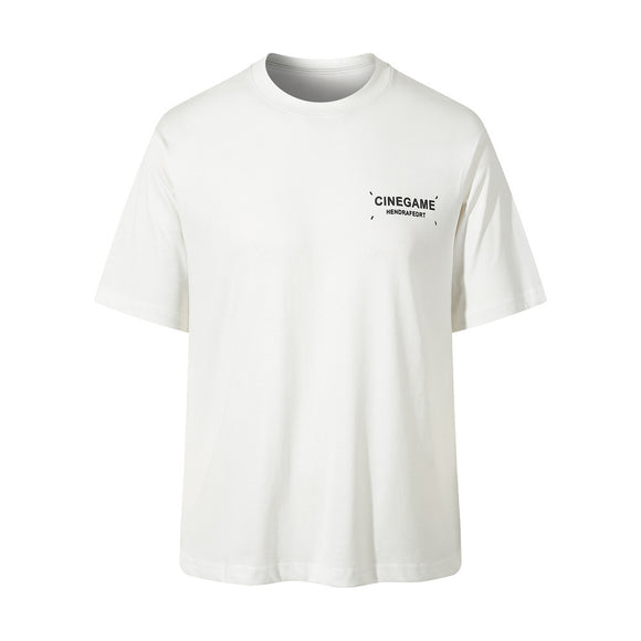 Playera de Hombre con Estampado de Letras - Manga Corta