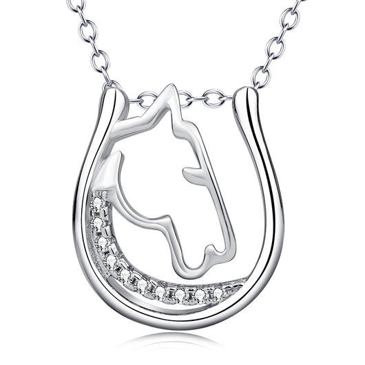 Collar Cabeza de Caballo con Colgante de Micro Circones - Image 5