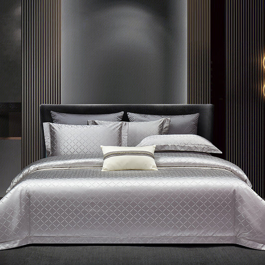 Juego de Cama Jacquard Algodón Premium de 4 Piezas