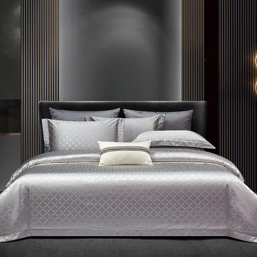 Juego de Cama Jacquard Algodón Premium de 4 Piezas