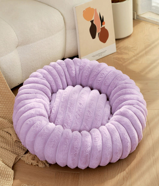 Cama Térmica Redonda de Felpa para Gatos y Perros - Nido Acogedor Invierno - Image 44