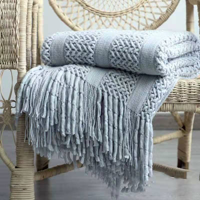 Manta Tejida de Algodón para Sofá, Cama y Decoración - Image 11
