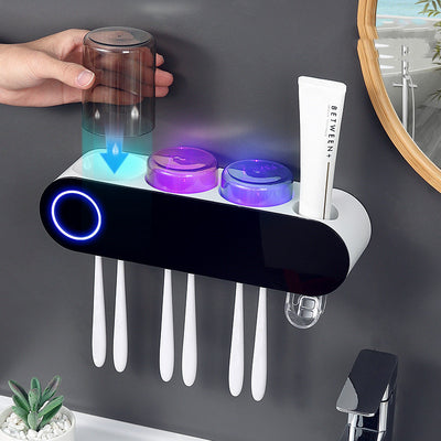 Dispensador de Vasos Dental Inteligente con Esterilización UV de Pared