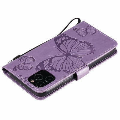Funda de Cuero para Teléfono con Mariposa Prensada - Image 35