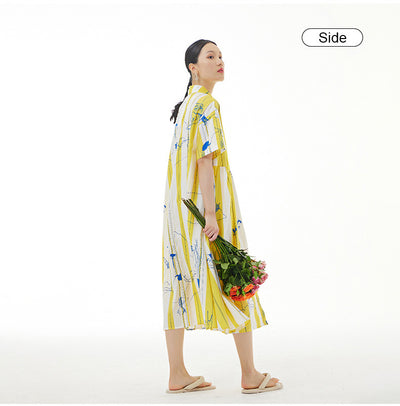 Vestido Fake con Rayas Verticales en Colores - Image 8