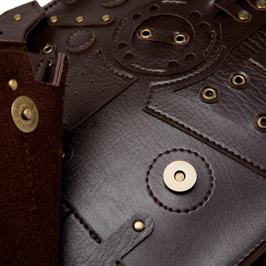 Mochila Steampunk Vintage de Estilo Europeo con Detalles en Engranajes - Image 13
