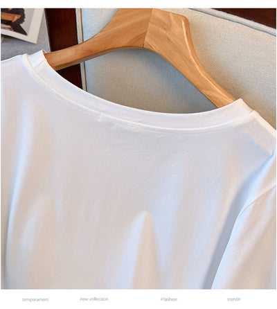 Blusa Básica Escote Redondo Talla Grande con Efecto Reductor de Manga Corta - Image 16