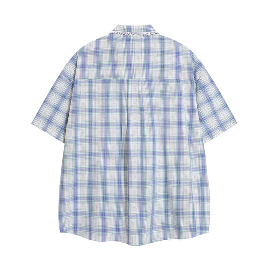 Camisa a Cuadros Manga Corta Unisex - Image 14