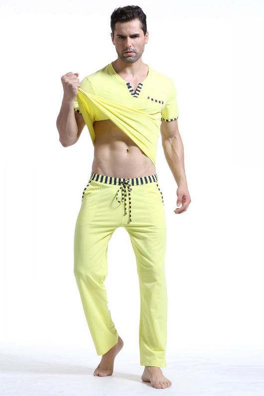 Pijama Deportivo de Algodón para Hombre - Conjunto Otoñal Cómodo - Image 9