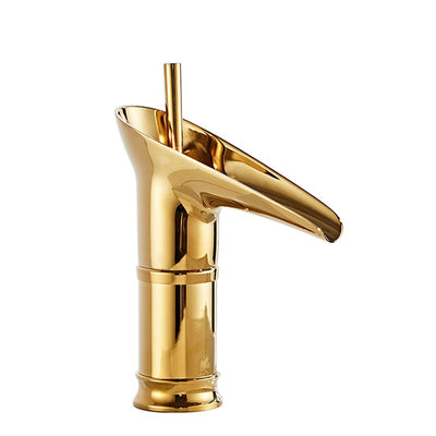 Grifo Cascada para Lavamanos en Bronce Antiguo Anti-salpicaduras - Image 5