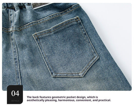 Jeans Rectos Sueltos para Hombre - Diseño Clásico Versátil - Image 15