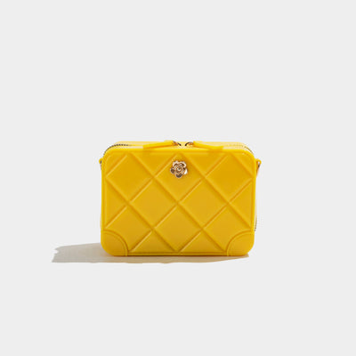 Bolso Cuadrado Pequeño de Silicona Texturizada para Mujer