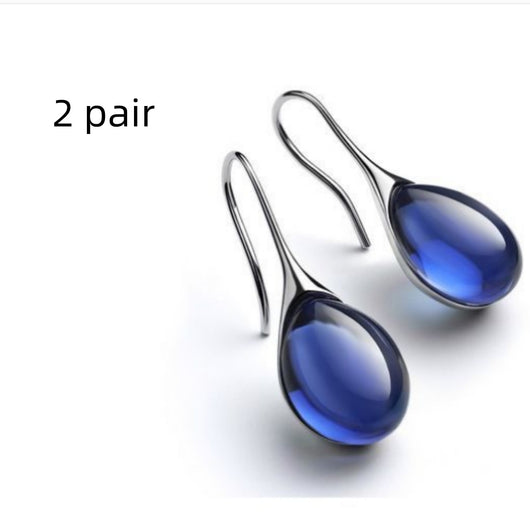 Aretes de Ópalo Incrustado Multicolor - Diseño Europeo para Mujeres Modernas - Image 9